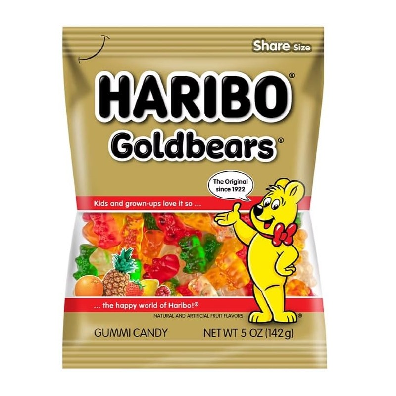 Haribo Goldbear Gummi Bears, 12 ct.