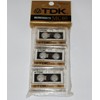 TDK D-MC60U3 Audio Microcassettes With Case - 60 MIN, 3