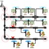 8pc 1/2 inch Irrigation Fittings Anti-Drop Drip Irrigation Valve,Lock Barbed