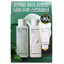 Innisfree Green Tea Skin Lotion for Men 2-piece Set / 이니스프리 그린티 스킨로션 포맨 2종 세트
