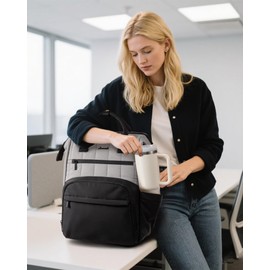 LOVEVOOK Puffer Backpack Purse for Women with 17 Inch Laptop Pocket, Nurse Teacher Work Bags for Gifts, Personal Item Travel Bag for College School, Cute Student Bookbag for Teen Girls Waterproof