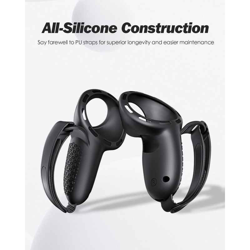 SUPERUS Head Strap & Controller Grips Cover for Meta Quest