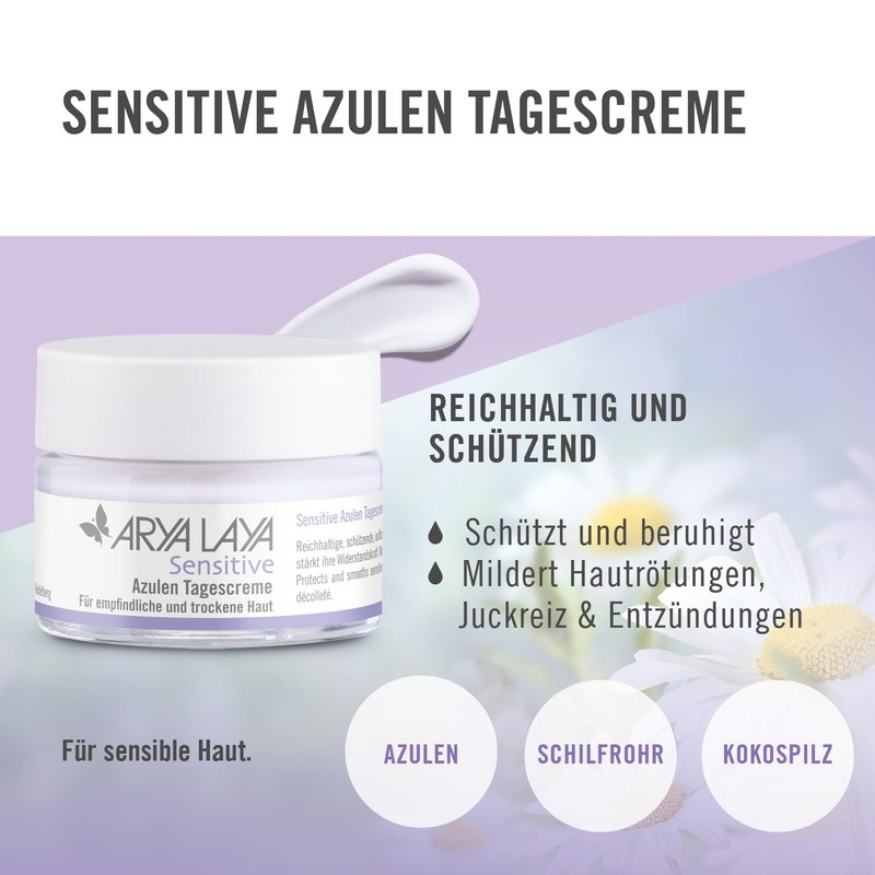 ARYA LAYA Sensitive Azulen Day Cream, 50 ml: Helps the