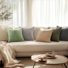MIULEE Set of 2 Striped Corduroy Square Throw Pillow Case