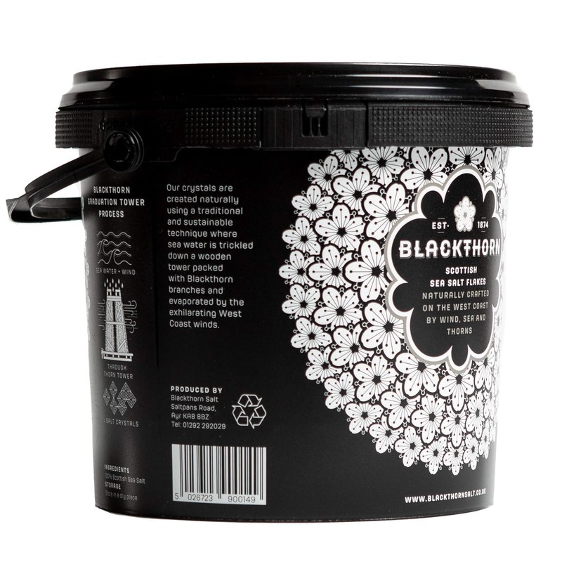 Blackthorn Scottish Gourmet Sea Salt Flakes - Natural and Unrefined,