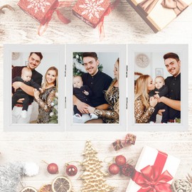 Triple Photo Picture Frame 6 x 4, White, Holds 3 Photographs, Picture Frame, 6x4 10 x 15 cm Picture Frames, White Frames, Photo Frame, 6x4 Photo Frames, Picture Frames, 4x6 Photo Frames