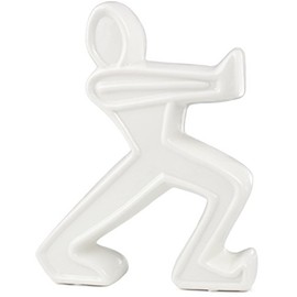 BRUBAKER Bookend Ceramic Figurine White 22 cm Height