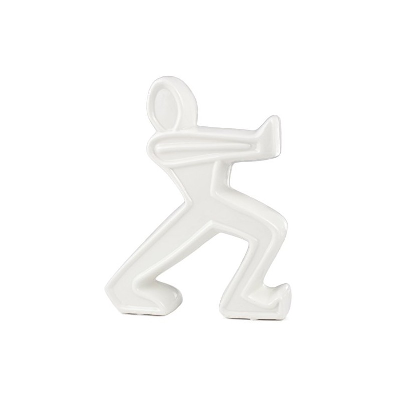 BRUBAKER Bookend Ceramic Figurine White 22 cm Height