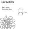 Trimming Shop Non Welded Metal D Ring Fasteners Durable Buckles