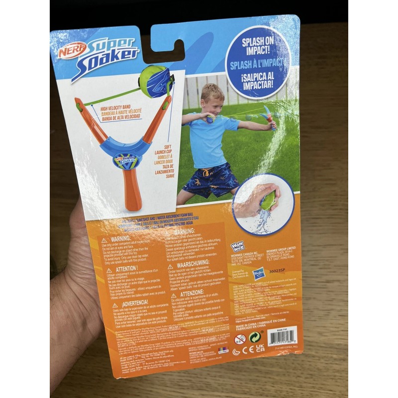 NERF Sling N Soak Super Soaker Sling Shot Water Toy