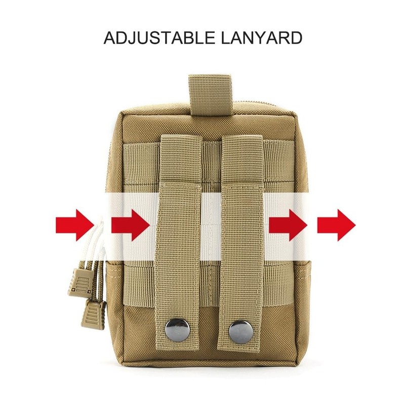 Pack of 2 Molle Utility Pouch Hiking Equipment for Outdoor