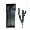 Razor, Steel + 100 Half Derby Interchangeable Blades + Leather