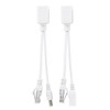Tosuny 10 Pares Cable PoE Ethernet PoE Pasivo Adaptador Inyector