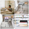 onaner Laptop Table for Couch,Height Adjustable Moving Desk with Wheels