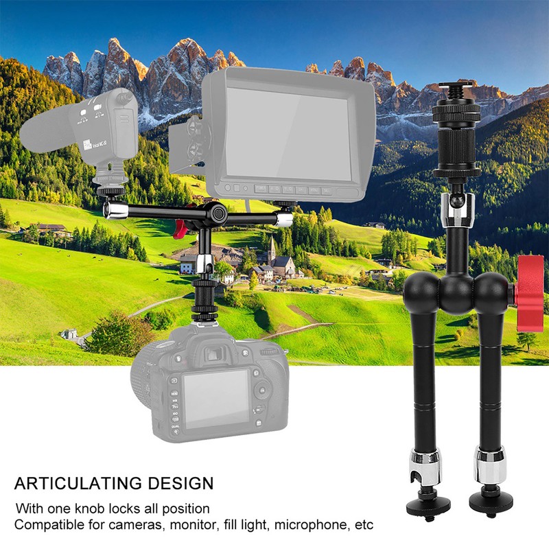 11" Articulating Friction Magic Arm with Clamp for SLR Cameras