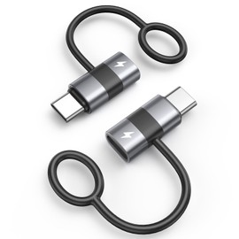 Lightning Type C Converter 2-Piece Set 60W 3A Fast Charging, Lighting USB-C Conversion Adapter 480Mbps High-Speed Data Transfer (Exclusively for Phone and PC Transfer, Not Compatible with Earphones