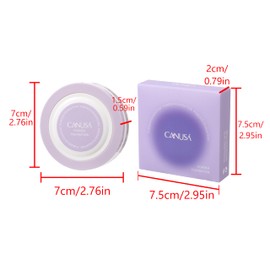 CANUSA POWDER FOUNDATION soft-focus formula, fine pores, and long-las ting, makeup setting (B, one size)