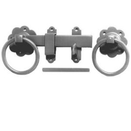 Haven Heritage Ring Gate Latch 180mm, 7 inch Gate Latch, Galvanised Gate Ring Latch - for Secure Wooden Gates Fastening, Durable & Reliable Gate Latch Solution - No.1136 Plain Ring Handled Gate Latch