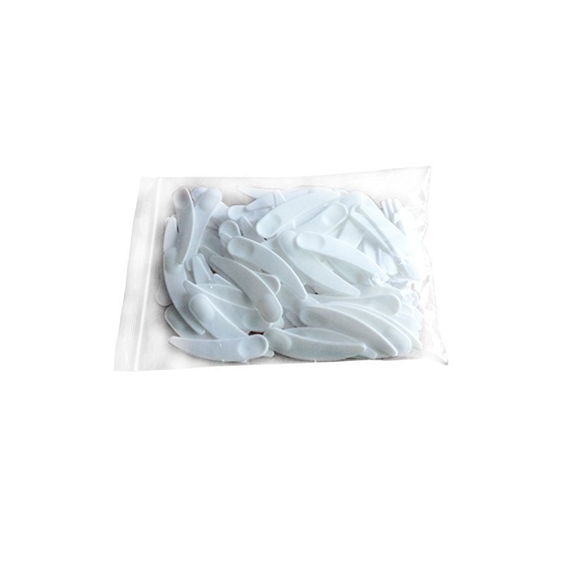 Onwon 100 PCS Mini Curved Cosmetic Scoop Makeup Mask Plastic