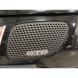 gtog8ta 04-06 Pontiac GTO Kidney Grille Grill Emblem Letters SILVER Front Bumper