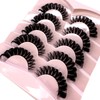 HBZGTLAD Cat eye Eyelashes 3D Natural False Lashes D Curl