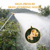 SAMIQU Brass Atomizing Nozzle - Adjustable, High-Pressure Irrigation Spray Misting