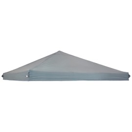 Sunnydaze 12x12 Canopy Replacement Top - Replacement Canopy Cover Only - Heavy-Duty PU-Coated 150D Oxford Fabric - Gray