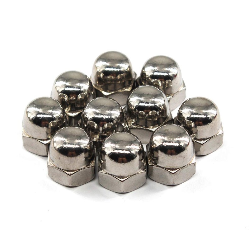 M10 Acorn Cap Nut Hex Nut Set 304 Stainless Steel