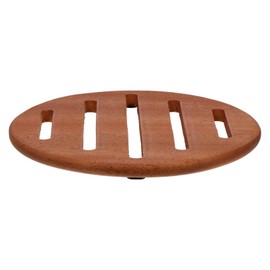 Ciieeo 1Pc Wooden Cup Mat Heat Insulation Pot Pad Nonslip Cutlery Cushion for Home Bar Restaurant Hotel