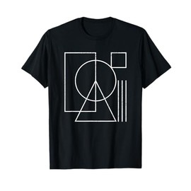 Geometric Rectangle Circle Triangle Square Shape Lines Peace T-Shirt