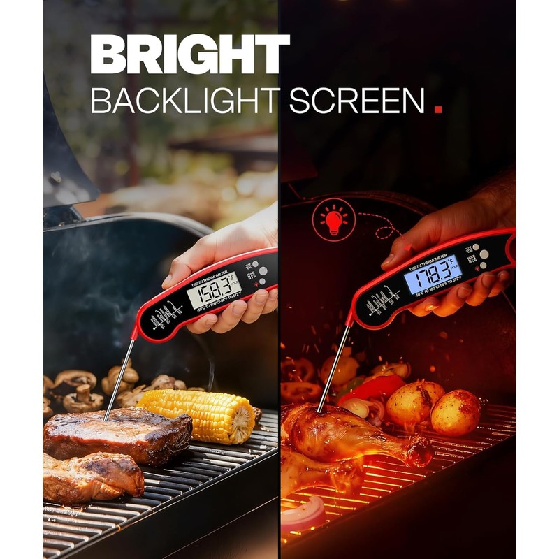Meat Thermometer Digital, 1-2 Sec Instant Read, Food, Cooking, Grill