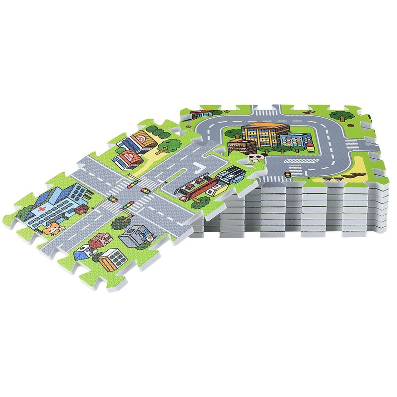 Juskys Children's Puzzle Mat with Different Designs and Colours.