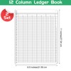 Sayglossy 2 Pack Ledger Books Columnar Log Books Accounting Notebook