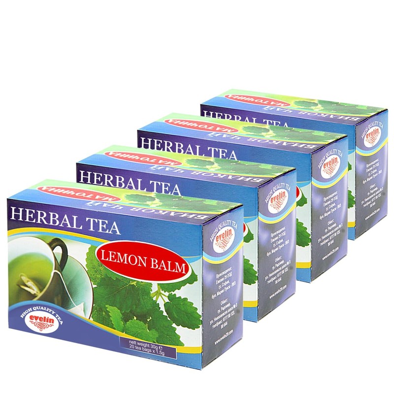 80 Tea Bags Lemon Balm Melissa Tea 4 Boxes x