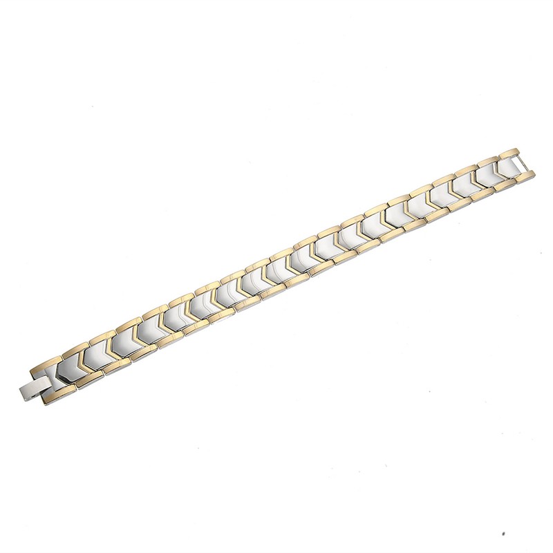 4 In 1 Men Titanium Steel Germanium Magnetic Bracelet Adjustable