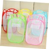 Ciieeo Nylon Laundry Storage Baskets Set Foldable Mesh Clothing Baskets
