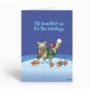 Stonehouse Collection Funny Cat and Birds - 18 Christmas Cards