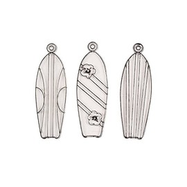 Fun Express Paint Your Own Tropical Surfboard Suncatchers - VBS Vacation Bible School Supplies/Decor - 24 Pieces - Crafts