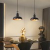 LWWHQ Black Pendant Lights Kitchen Island 3 Pack, 11.41" Kitchen