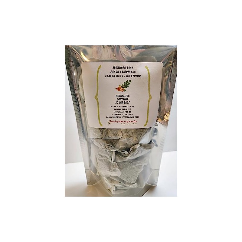 Moringa Malunggay & Peach Lemon Tea Bags - Made Fresh