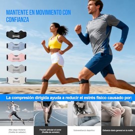 GOUNOD Soporte para Tendón Rotuliano Paquete de 2, Banda de Silicona para Alivio del Dolor de Rodilla, Banda Rotuliana para Baloncesto, Fútbol, Osgood