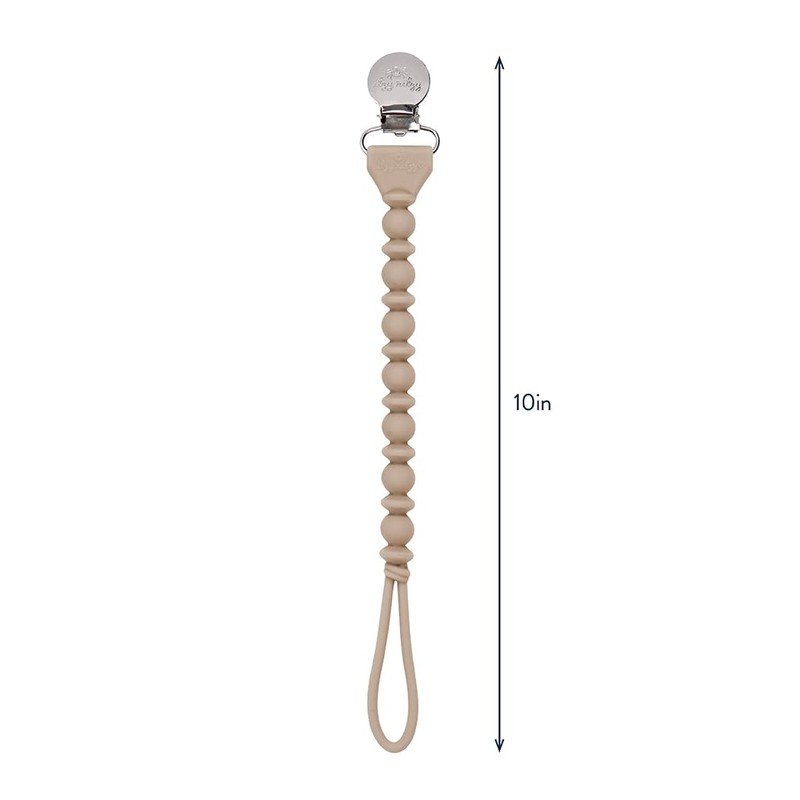 Itzy Ritzy Silicone Pacifier Clip; 100% Food Grade Silicone Pacifier