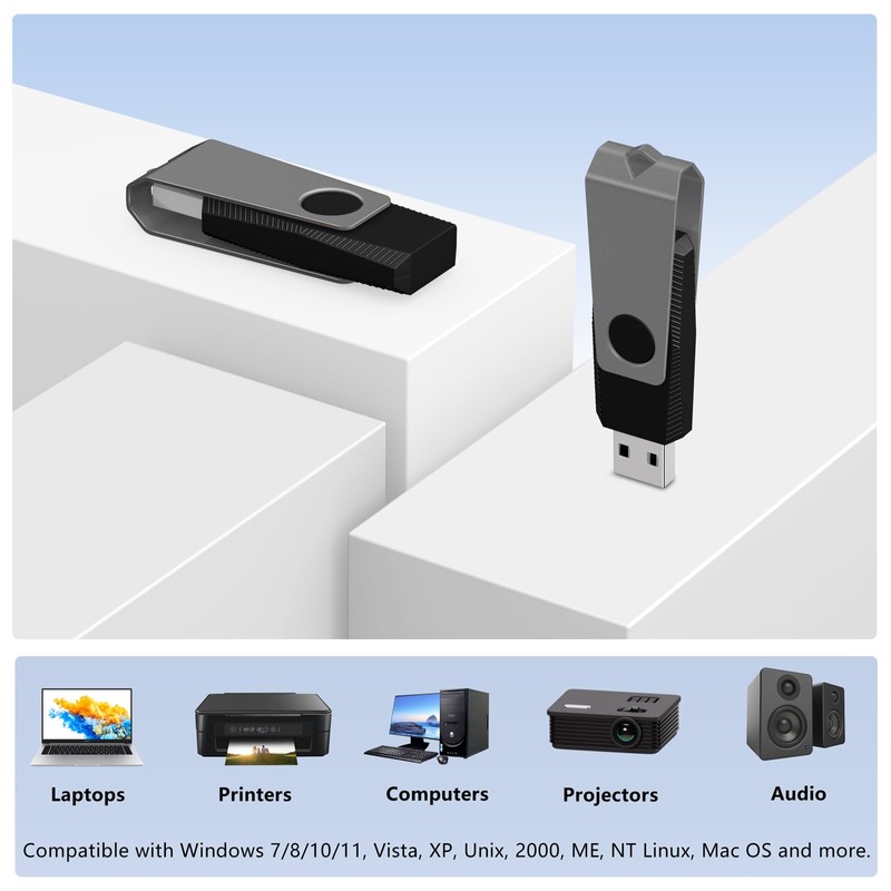 AGECASH 128MB USB Flash Drive 50 Pack Bulk USB 2.0