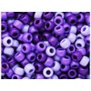 BeadTin Purple Ombre Opaque Mix 9mm Barrel Plastic Pony Beads