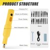 YUCHENGTECH Electric Wood Chisel Carving Tool Electric Woodworking Carving Chisel