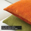 Encasa XO Chenille Cushion Covers Set of 2 | Orange