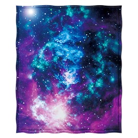 Levens Galaxy Space Throw Blanket Gifts for Women Girls Boys, Science Fiction Print Decor for Bedroom Living Room Birthday Christmas, Soft Cozy Home Lightweight Throw Blankets Blue 50"x60"