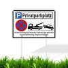TAKULA 30 x 20 cm Private Parking Sign with Posts