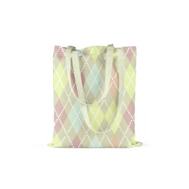 Le Jardin du Lin Printed Shopping Bag, Foldable, Fabric Bag with Two Long Handles, Size: 34 x 40 cm