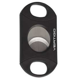 Vertigo by Lotus Big Daddy Double Action Black Cigar Cutter Giant 80 Ring Gauge